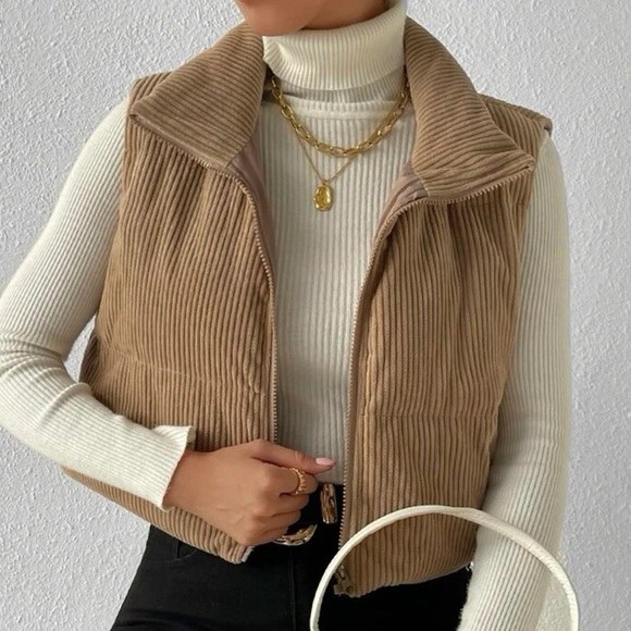 Corduroy Puffer Vest - Picture 3 of 9